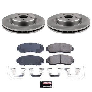 Acura TLX Brake Kit - Front - PowerStop - Autospecialty Rotors + Z17 Evolution Plus Ceramic Pads - `21-`25