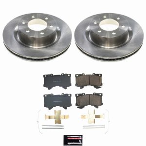 Toyota Sequoia Brake Kit - Front - PowerStop - OE Rotors + Z17 Ceramic Pads - `23-`24