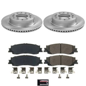 Toyota Sequoia Brake Kit - Rear - PowerStop - OE Stock Replacement Rotors + Z17 Evolution Plus Ceramic Pads - `23-`24