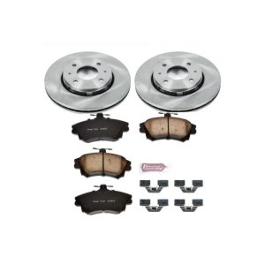 Volvo S40 Brake Kit - Front - PowerStop - Z17 Evolution Plus Ceramic Pads + Autospecialty Rotors - `00-`04