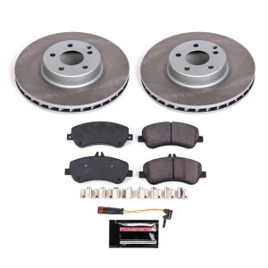 Volvo S40 Brake Kit - Front + Rear - PowerStop - Z17 Evolution Plus Ceramic Pads + Autospecialty Rotors - `00-`04