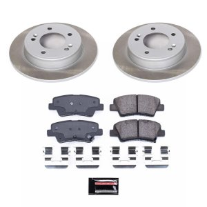 Volkswagen Jetta Brake Kit - Front + Rear - PowerStop - Autospecialty Rotors + Z17 Evolution Plus Pads - `04-`05