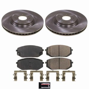 Hyundai Sonata Brake Kit - Front - PowerStop - Z17 Evolution Plus Ceramic Pads + Autospecialty Rotors - `21-`23