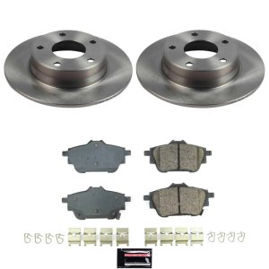 Nissan Sentra Brake Kit - Rear - PowerStop - Z17 Evolution Plus Ceramic Pads + Autospecialty Rotors - `20-`25