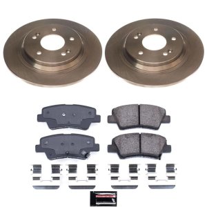Hyundai Kona Brake Kit - Rear - PowerStop - Z17 Evolution Plus Ceramic Pads + Autospecialty Rotors - `22-`23