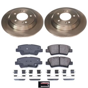 Hyundai Kona Brake Kit - Rear - PowerStop - Z17 Evolution Plus Ceramic Pads + Autospecialty Rotors - `22-`23