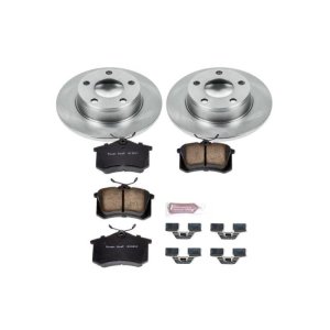 Audi A6 Quattro Brake Kit - Rear - PowerStop - Z17 Evolution Plus Ceramic Pads + Autospecialty Rotors - `98-`04