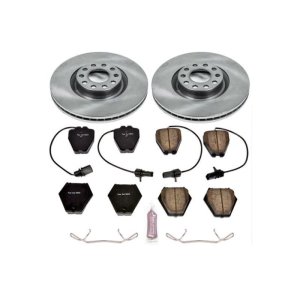 Audi A6 Quattro Brake Kit - Front - PowerStop - Z17 Evolution Plus Ceramic Pads + Autospecialty Rotors - `00-`04