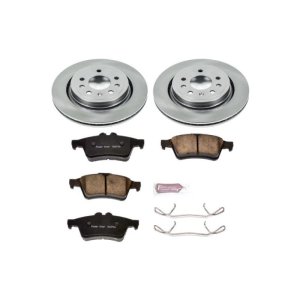 Saab 9-3 Brake Kit - Rear - PowerStop - Z17 Evolution Plus Rotors + Z17 Ceramic Pads - `03-`11