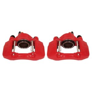 Ford Escort Brake Calipers (2) - Front - PowerStop - High-Temp Powder Coated - Red - `91-`03