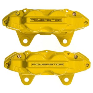 Lexus GX460 Brake Calipers (2) - Front - PowerStop - High-Temp Powder Coated - Yellow - `16-`22