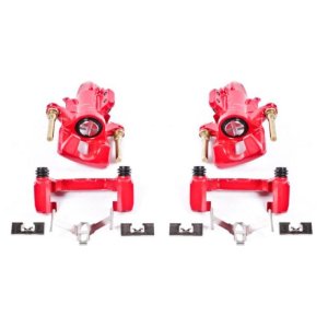 Acura Integra Brake Calipers - Rear - PowerStop - Red Powder Coated - Red - `94-`01