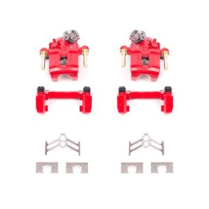 Honda Prelude Brake Calipers (2) - Rear - PowerStop - Powder Coated - Red - `92-`01