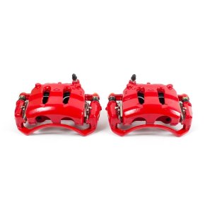 Nissan Frontier Brake Calipers - Front - PowerStop - Powder Coated - Red - `99-`02