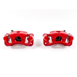 Dodge Stratus Brake Calipers (2) - Rear - PowerStop - Floating with Bracket - Red - `01-`05