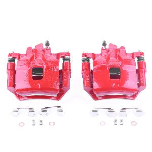 Chevrolet Prizm Brake Calipers (2) - Front - PowerStop - High-Temp Powder Coated - Red - `98-`02