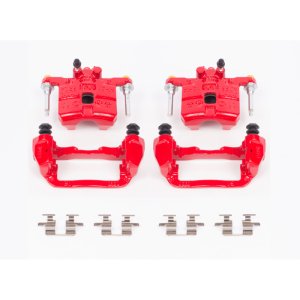 Subaru Forester Performance Brake Caliper - Rear - PowerStop - Red Powder Coated Calipers - Red - `98-`03