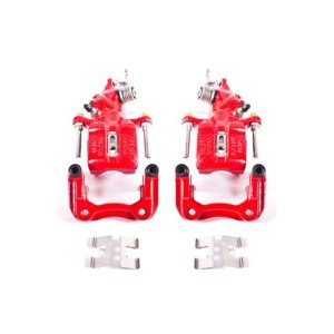Acura TSX Brake Calipers - Rear - PowerStop - Powder Coated - Red - `04-`08