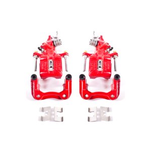 Acura TSX Brake Calipers - Rear - PowerStop - Powder Coated - Red - `04-`08