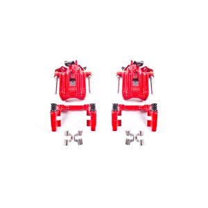 Audi TT Quattro Brake Calipers - Rear - PowerStop - Powder Coated - Red - `00-`06