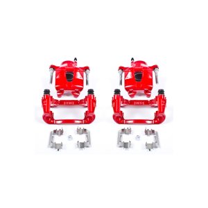 Scion tC Brake Calipers - Front - PowerStop - Powder Coated - Red - `05-`10