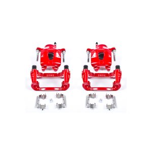 Scion tC Brake Calipers - Front - PowerStop - Powder Coated - Red - `05-`10