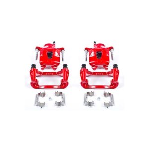 Scion tC Brake Calipers - Front - PowerStop - Powder Coated - Red - `05-`10