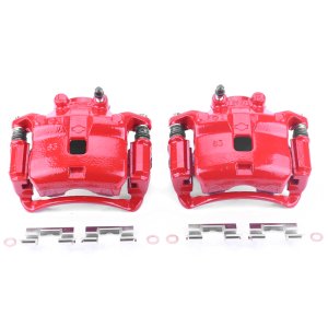 Nissan Sentra Brake Calipers (2) - Front - PowerStop - Powder Coated - Red - `00-`06