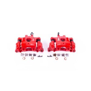 Toyota Camry Brake Calipers - Rear - PowerStop - High-Temp Red Powder Coated - Red - 2000