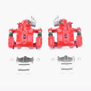 Infiniti G20 Brake Calipers - Rear - PowerStop - High-Temp Powder Coated - Red - `99-`01