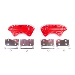 Lexus LX470 Brake Calipers - Front - PowerStop - Powder Coated - Red - `98-`02