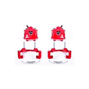 BMW 323Ci Brake Calipers - Rear - PowerStop - High-Temp Red Powder Coated - Red - 2000