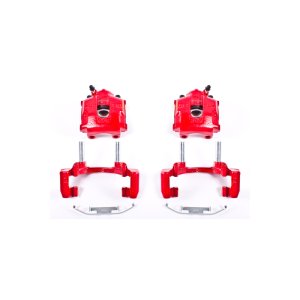 BMW 323Ci Brake Calipers - Rear - PowerStop - High-Temp Red Powder Coated - Red - 2000