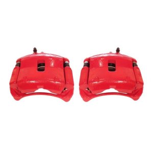 Acura MDX Brake Calipers - Front - PowerStop - Powder Coated - Red - `01-`02