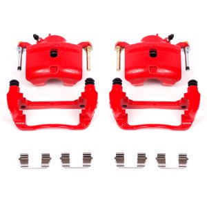 Acura ILX Brake Calipers - Front - PowerStop - Powder Coated - Red - `13-`15