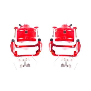 Honda CR-V Brake Calipers (2) - Front - PowerStop - Powder Coated - Red - `02-`04