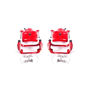 Honda CR-V Brake Calipers (2) - Front - PowerStop - Powder Coated - Red - `02-`04