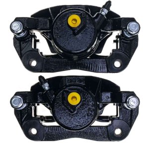 Honda CR-V Brake Calipers - Front - PowerStop - Powder Coated - Black - `02-`04