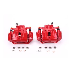 Toyota Highlander Brake Calipers - Front - PowerStop - Powder Coated - Red - `01-`07