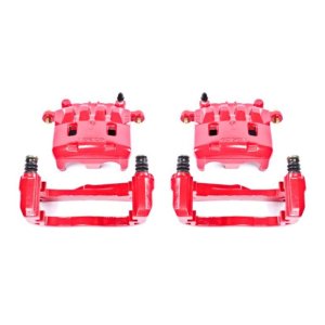 Saab 9-2X Brake Calipers - Front - PowerStop - Floating Caliper with Bracket - Red - `05-`06