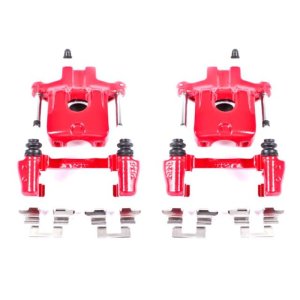 Toyota Avalon Brake Calipers - Rear - PowerStop - With Brackets, High-Temp Powder Coated - Red - `05-`07