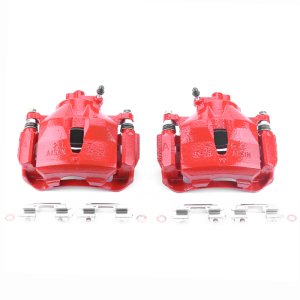 Toyota Camry Brake Calipers - Front - PowerStop - Powder Coated - Red - `02-`06