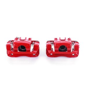 Hyundai Sonata Brake Calipers - Rear - PowerStop - Powder Coated - Red - `99-`05