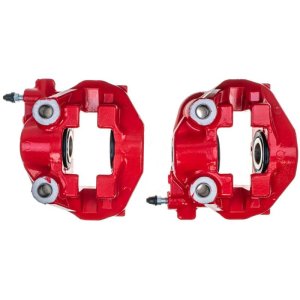 Lexus LS430 Brake Calipers - Rear - PowerStop - High-Temp Powder Coated - Red - `01-`06