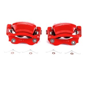 Lexus IS300 Brake Calipers - Front - PowerStop - Powder Coated - Red - `01-`05