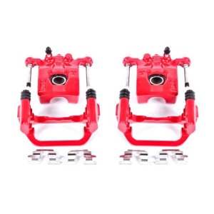 Nissan Altima Brake Calipers (2) - Rear - PowerStop - Powder Coated - Red - `02-`06