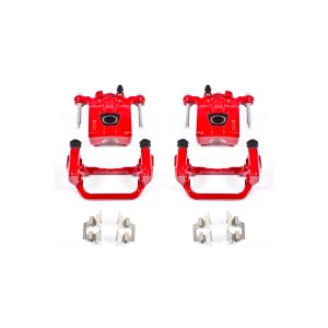 Nissan Altima Brake Caliper Set - Rear - PowerStop - Powder Coated - Red - `07-`12