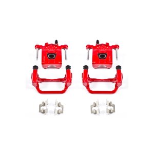 Nissan Altima Brake Caliper Set - Rear - PowerStop - Powder Coated - Red - `07-`12