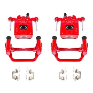 Nissan Altima Brake Caliper Set - Rear - PowerStop - Powder Coated - Red - `07-`12