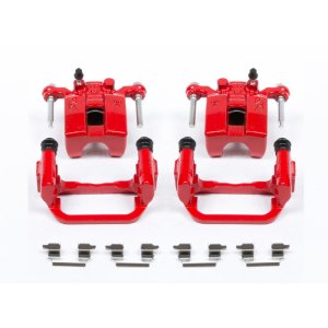 Nissan Quest Brake Caliper (Pair) - Rear - PowerStop - Performance Brake Caliper with Brackets - Red - `04-`09